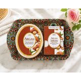 Lawin Oens Ikili Hamam Tepsi Seti – Süngerli Sabun + Kalıp Sabun - Argan
