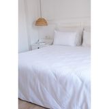 Lawon Tekstil Lawon Tokyo Serisi Tek Kişilik Pamuk Saten Nevresim - Yorgan Kılıfı 160*230CM - Beyaz - 160 x 230 cm