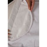 Lawon Tekstil Lefkoşa Serisi Çift Kişilik Sıvıgeçirmez Yatak Koruyucu Alez 160 x 200 cm - 160 x 200 cm - Beyaz