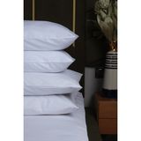 Lawon Tekstil San Marino Serisi Pamuk Saten 2 Adet King Size Yastık Kılıfı 60*80CM - 60 x 80 cm - Beyaz