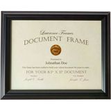 Lawrence Frames 185081 Siyah Belge Resim Çerçevesi, 8,5 x 11-inç