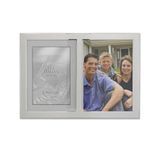Lawrence Frames 2 Tonlu Çift Açılan Panel Resim Çerçevesi, 13,8 x 17,7 cm, Fırçalanmış Gümüş Metal ve Parlak Metal, Gri