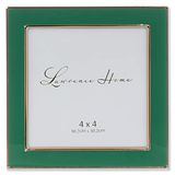 Lawrence Frames 4x4 Altın Metal ve Yeşil Emaye Resim Çerçevesi
