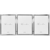 Lawrence Frames 510780T Üçlü Resim Çerçevesi, Gümüş Kaplama, 20,3 x 25,4 cm
