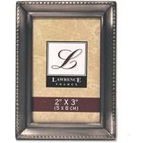 Lawrence Frames antik kalay 2 x 3 fotoğraf çerçevesi – Beaded Edge-Design