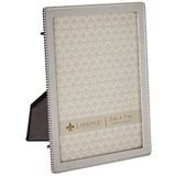 Lawrence Frames Boncukların Hassas Dış Kenarlığına Sahip Metal Resim Çerçevesi, 13,7 x 17,7 cm, Gümüş