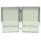 Lawrence Frames Çift resim çerçevesi, metal, 12,7 x 17,8 cm, gümüş rengi, gümüş, 5x7 çift