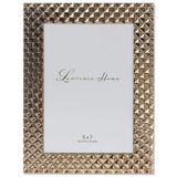 Lawrence Frames Elmas Desenli Cilalı Metal Resim Çerçevesi, 5x7, Altın