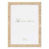 Lawrence Frames Metal Keten Desenli, 12,7 x 17,8 cm, Altın Rengi Resim Çerçevesi, Altın, 5x7