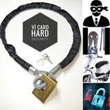 Lawrence Shop 1.5 Metre 8 mm Çelik Halat Kilit Motorsiklet Bağlama Halat Motosiklet Zincir bisiklet kilidi