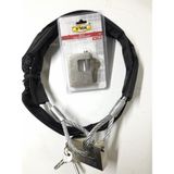 Lawrence Shop 1.5 Metre Çelik Halat Yuma Kilit Motorsiklet Bağlama Halat Motosiklet Zincir Kılıflı