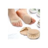 lawrenceshop 1 Çift (2 Adet) 9cm Ağrı Önleyici Pamuklu Hava Alabilen Kumaş Ayak Parmak Altı Destek Pedi Ten Rengi
