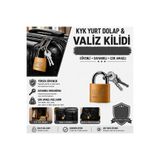 lawrenceshop 25 mm Küçük Asma Kilit – Öğrenci Yurt, Okul, Spor Salonu Dolap ve Valiz Kilidi