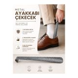 lawrenceshop 26 cm Metal Ayakkabı Çekeceği Dayanıklı Ergonomik Tasarım Şık ve Pratik Kullanım Kerata