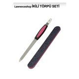 lawrenceshop 2'li Kağıt Törpü + Çift Taraflı Tırnak Eti Temizleyicili Törpü