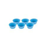 lawrenceshop 6 Adet Silikon Küçük Boy Kek Muffin Jöle Kalıbı