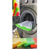 lawrenceshop Pratik Renkli Ayakkabı Yıkama Filesi Beyaz Fermuarlı