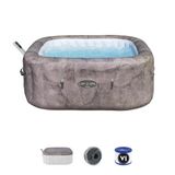 Lay-Z-Spa® 6001K Rome Smart Airjet™ Enerji Tasarruflu Şişme Spa Havuzu, Mobil Uygulama Kontrollü, 4-6 Kişilik