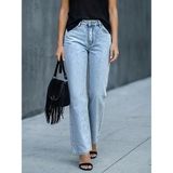 Layal My Beauty Alice Kadın Palazzo Power Likralı Süper Yüksek Bel Salaş Jeans Kot Pantolon Yeni Sezon 3 - 34 - Buz Mavi