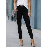Layal My Beauty Kadın Süper Skinny Fit Esnek Likralı Yüksek Bel Denim Jean Kot Pantolon - 29 - Siyah