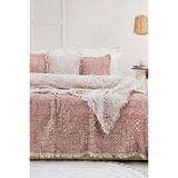 Layan Home %100 Pamuk Müslin Çift Kişilik Yatak Örtüsü – Etnik Desen - Kiremit - 240 x 230 cm