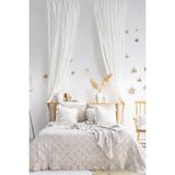Layan Home 4 Katlı %100 Pamuk Müslin Çift Kişilik Yatak Örtüsü & Pike – Waffle Diamond - Bej - 230 x 240 cm