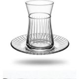 Layan Home Linia 12 Parça 6 Kişilik Cam Çay Bardağı - Şeffaf