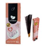 Layansaa Bebek Pudrası (Baby Powder) Kokusu Özel Aroma Kokusu Agarbatti Arınma 20 Adet 1 Paket Çubuk Tütsü