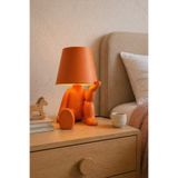 Layera Home Modern Turuncu Figürlü Masa Lambası | USB LED Gece Lambası | Çocuk Odası & Bebek Odası Aydınlatma | USB/Priz Uyumlu Tasarım Lamba