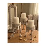 LayerOne Erime Desenli Dekoratif Mumluk - 3'lü Set