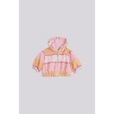 Layette Kız Bebek Desenli Eşofman Üstü Renkli Kapüşonlu Orta Kalınlık Oversize Kesim - 6 Ay