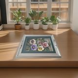 Layık Eller 3D Özel Tasarım Cam Nişan Tepsisi - 37 x 53 cm