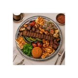 Layla Copper Otantik Meze Sunum Tabağı Tepsisi Kebap Tabağı Servis Tabağı Krom Çelik
