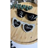 LAYLAEVENTS Düğün Arabası Sticker Süs Dekoratif Baş Harf ve İsim Yazılı Özel Etiket-(ikili)
