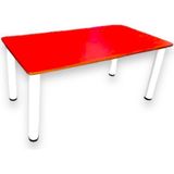 Laylay Toys Anaokulu Masası Anaokulu-Kreş-Çocuk - 60x120xh52 - Kırmızı