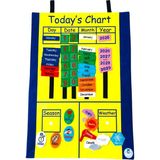 Laylay Toys Cırtlı Takvim Panosu (Ingilizce) Anaokulu Kreş Çocuk Eğitici Pano