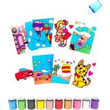 Laylay Toys Kum Boyama Oyunu Anaokulu Kreş Çocuk Zeka Gelişitirici Oyuncaklar