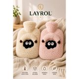 Layrol Peluş Kılıflı Koyun Emojili Sıcak Su Torbası El Isıtıcı
