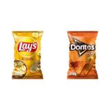 Lay's Klasik Sade Mega Boy 193 g x1 + Doritos Nacho Mega Boy 218Gr x1