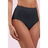 Layza Form Dikişsiz İz Yapmaz Yüksek Bel Slip Külot, S, LİZA11001, Siyah, kadın