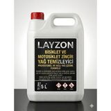 Layzon Motosiklet ve Bisiklet Zincir Dişli Ağır Yağ Temizleyici 5 L