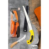 Lazbisa LZ-K16 Budama Makası Budama Testeresi ve Aşı Çakısı Bıçağı 3 Lü Set