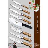 Lazbisa MFP-001 Hand Craft Pro Serisi Mutfak 8 Parça Et Ekmek Sebze Salata Börek Bıçağı