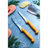 Lazbisa MFT-015 Gold Serisi Mutfak Fileto Steak Et Balık Tavuk Fileto 2'li Bıçak Set