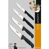 Lazbisa MFT-019 Platinum Serisi Mutfak Et Ekmek Sebze Meyve 4'lü Bıçak Set