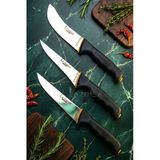 Lazbisa MFT-247 Platinum Serisi Mutfak Et Ekmek Sebze Meyve 3'lü Bıçak Set