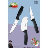 Lazbisa MFT-4536 Eco Serisi Mutfak Et Ekmek Sebze Pizza Salata Pide Şef 3'lü Bıçak Set