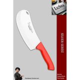 Lazbisa MFT-525 Silver Serisi Pide Börek Bıçağı Mutfak Bıçak Salata Pizza Bıçağı Kırmızı