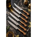 Lazbisa MTF-001 Hand Craft Mutfak Et Ekmek Sebze Meyve 6'lı Bıçak Set