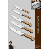 Lazbisa MTF-037 Hand Craft Mutfak Et Ekmek Sebze 5'li Bıçak Set